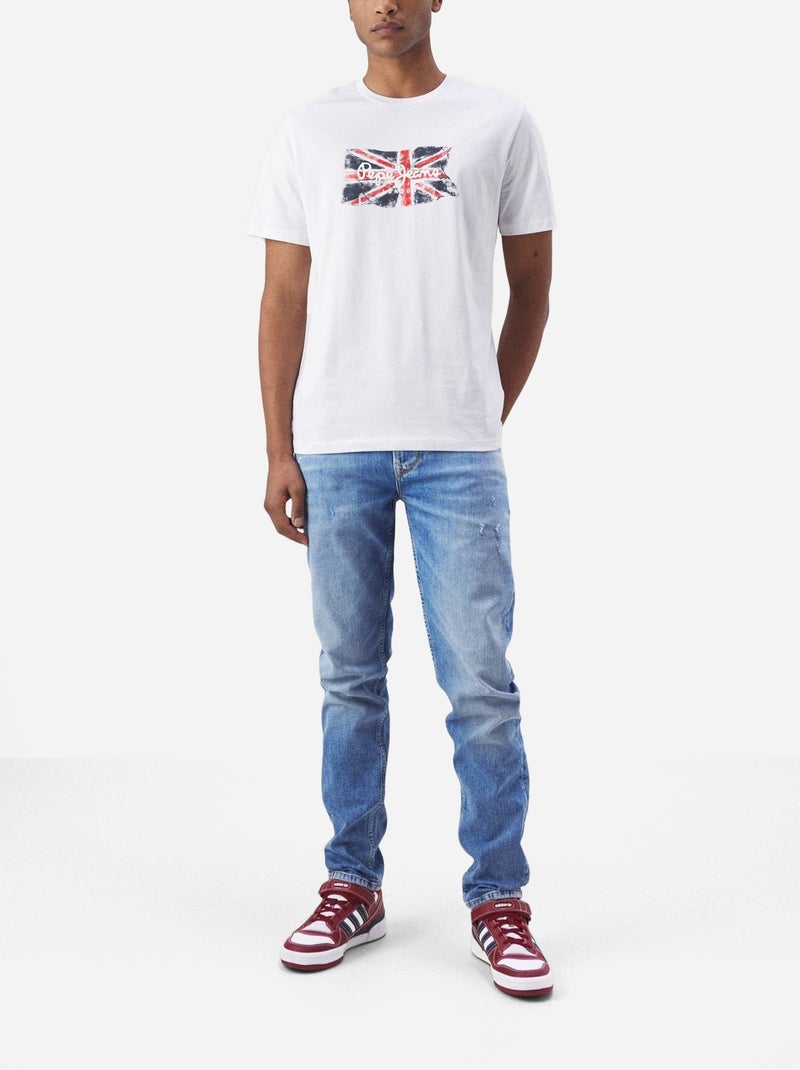 Pepe Jeans Clag Wit T-shirt voor Heren Wit - Kiabi
