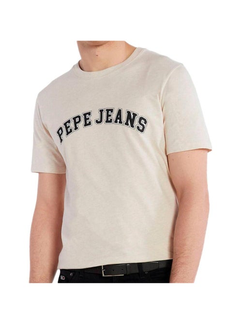 Pepe Jeans Clement Beige T-shirt voor Heren - Kiabi Pepe Jeans Clement Beige T-shirt voor Heren - Kiabi