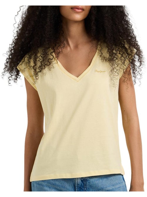 Pepe jeans cloe geel dames t-shirt - Kiabi