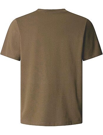 Pepe jeans connor t-shirt voor heren - beige met contrastdetails