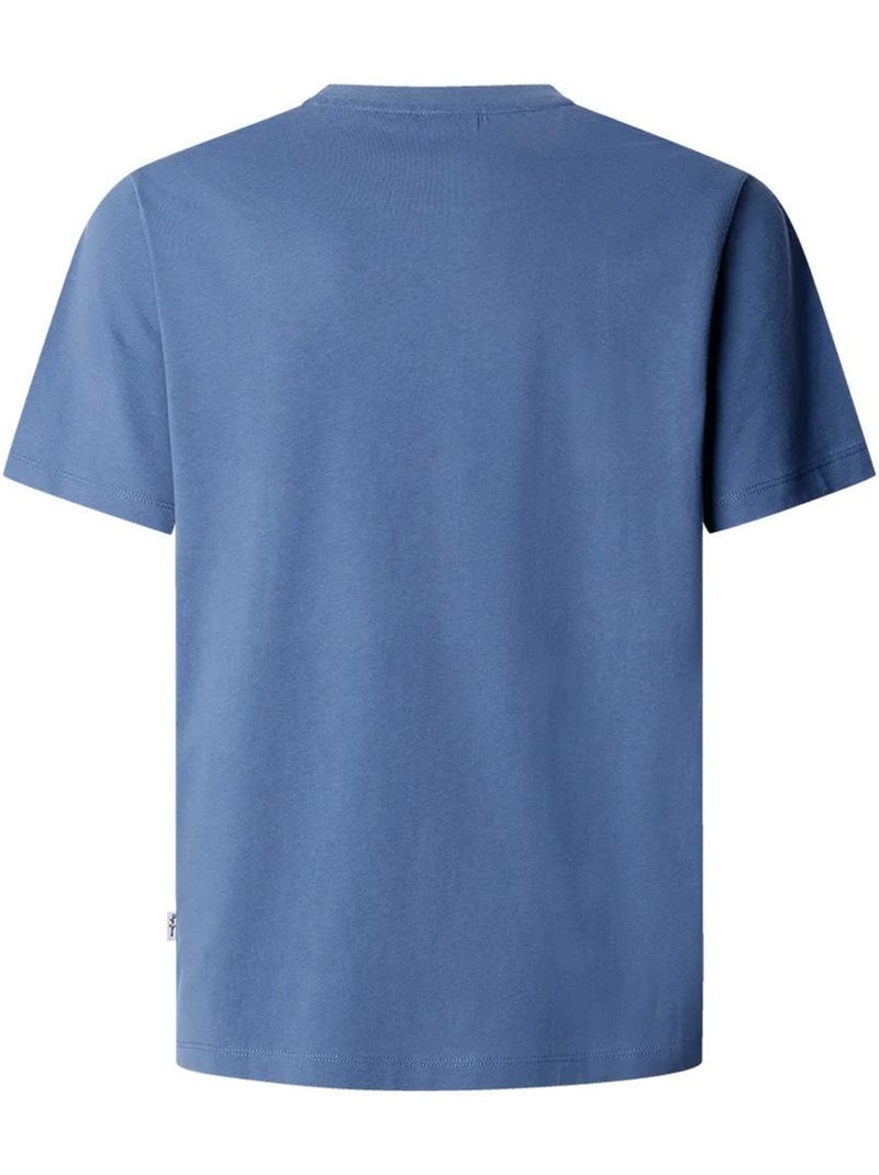 Pepe jeans connor heren t-shirt koningsblauw met contrast Blauw - Kiabi