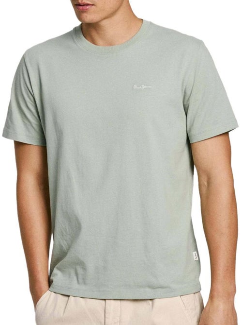 Pepe Jeans Connor Lichtgroen T-shirt voor Heren - Kiabi Pepe Jeans Connor Lichtgroen T-shirt voor Heren - Kiabi