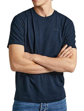 Pepe jeans connor marineblauw t-shirt voor heren