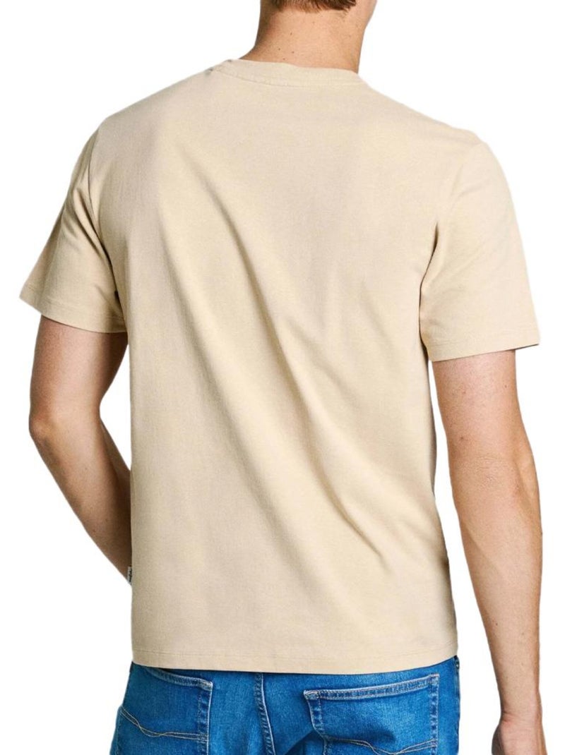 Pepe jeans connor t-shirt beige voor heren Beige - Kiabi