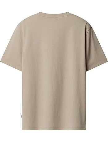Pepe jeans connor t-shirt voor heren - beige met contrastdetails
