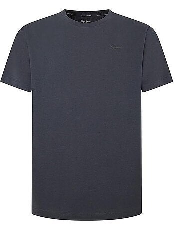 Pepe jeans connor t-shirt voor heren - beige met contrastdetails