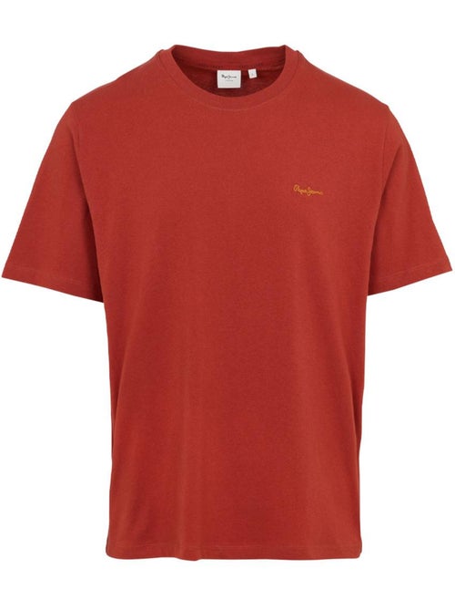 Pepe jeans connor t-shirt voor heren - rood met contrastdetails - Kiabi