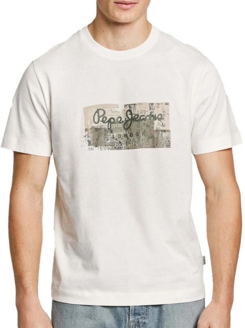 Pepe Jeans Connor Wit T-shirt voor Heren - Kiabi