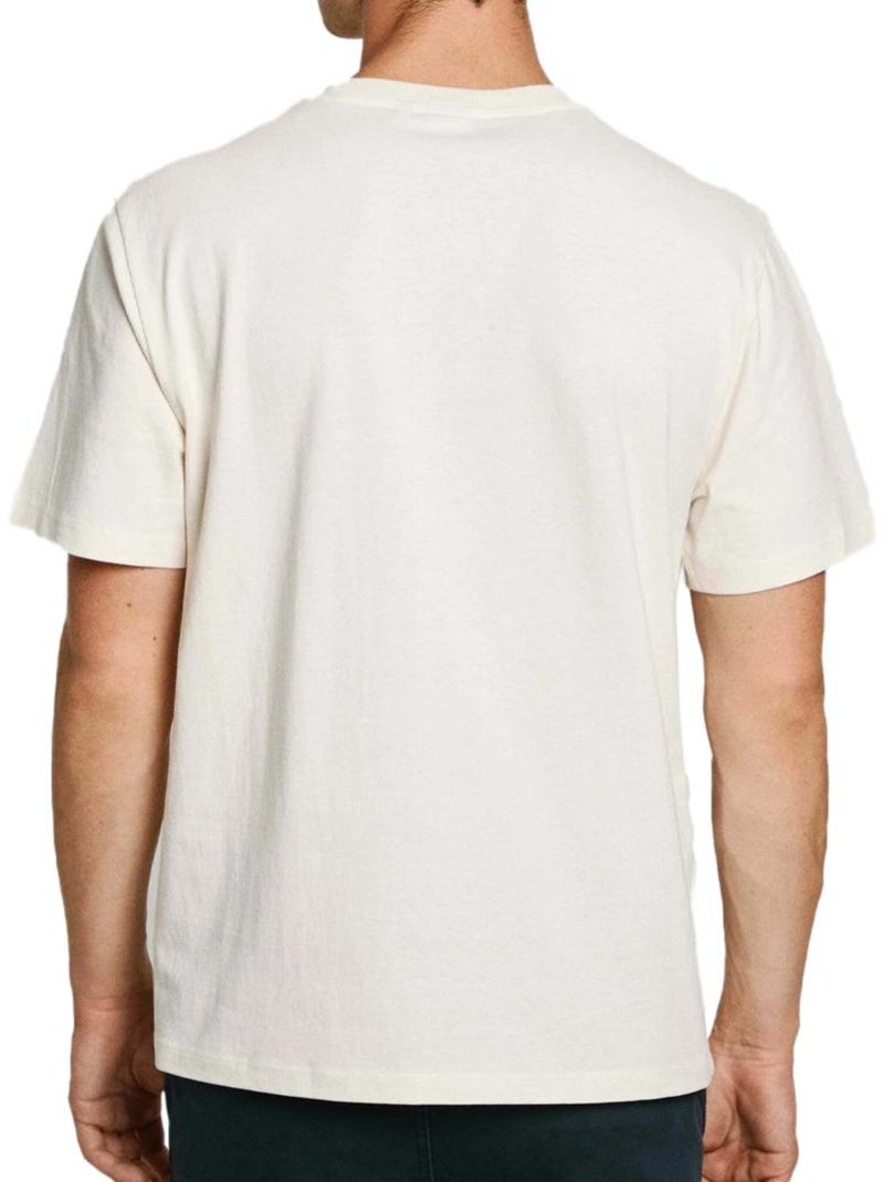 Pepe Jeans Connor206 Beige T-shirt voor Heren Wit - Kiabi