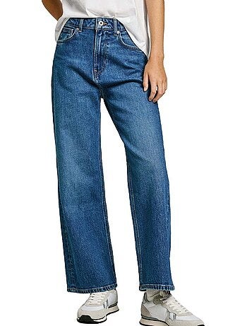 Pepe jeans dames straight fit jeans - blauw
