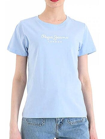 Pepe jeans pjl dames t-shirt marineblauw