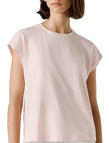 Pepe jeans bloom mauve t-shirt voor dames