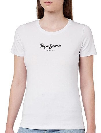 Pepe jeans pjl dames t-shirt marineblauw