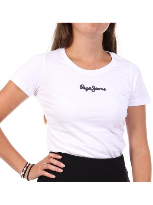 Pepe jeans dames wit t-shirt pl5000200 - Kiabi Pepe jeans dames wit t-shirt pl5000200 - Kiabi
