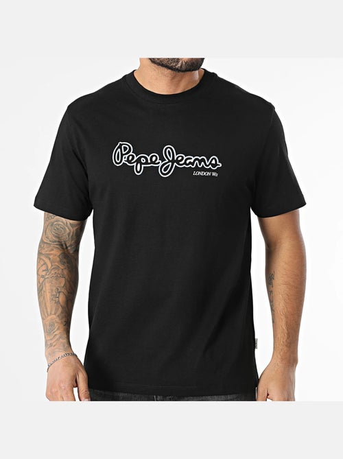 Pepe Jeans Dorian T-shirt Zwart voor Heren - Kiabi Pepe Jeans Dorian T-shirt Zwart voor Heren - Kiabi