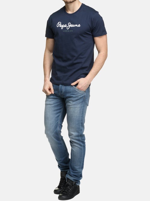 Pepe Jeans Eggo N Marine T-shirt voor Heren - Kiabi Pepe Jeans Eggo N Marine T-shirt voor Heren - Kiabi
