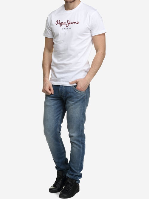Pepe Jeans Eggo N Wit T-shirt voor Heren - Kiabi Pepe Jeans Eggo N Wit T-shirt voor Heren - Kiabi