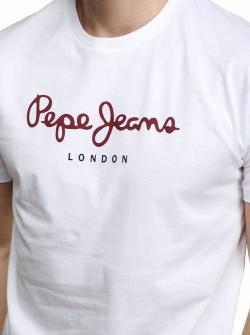 Pepe Jeans Eggo N Wit T-shirt voor Heren - Kiabi Pepe Jeans Eggo N Wit T-shirt voor Heren - Kiabi