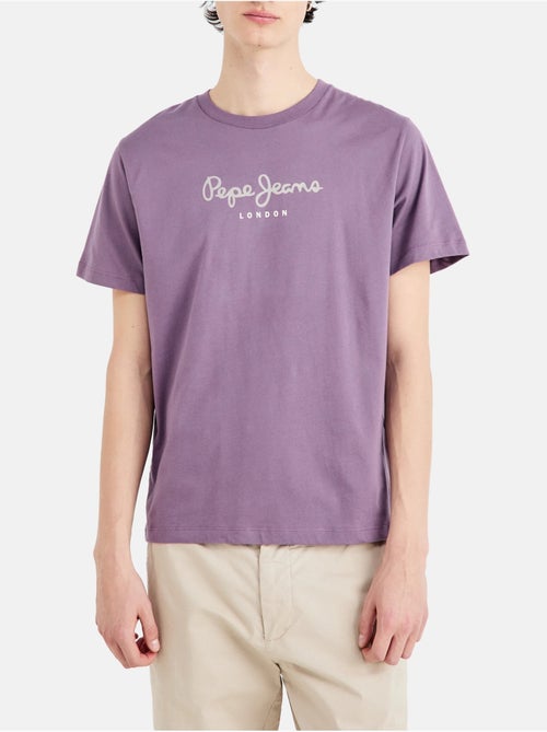 Pepe Jeans Eggo SEB Violet T-shirt voor Heren - Kiabi Pepe Jeans Eggo SEB Violet T-shirt voor Heren - Kiabi