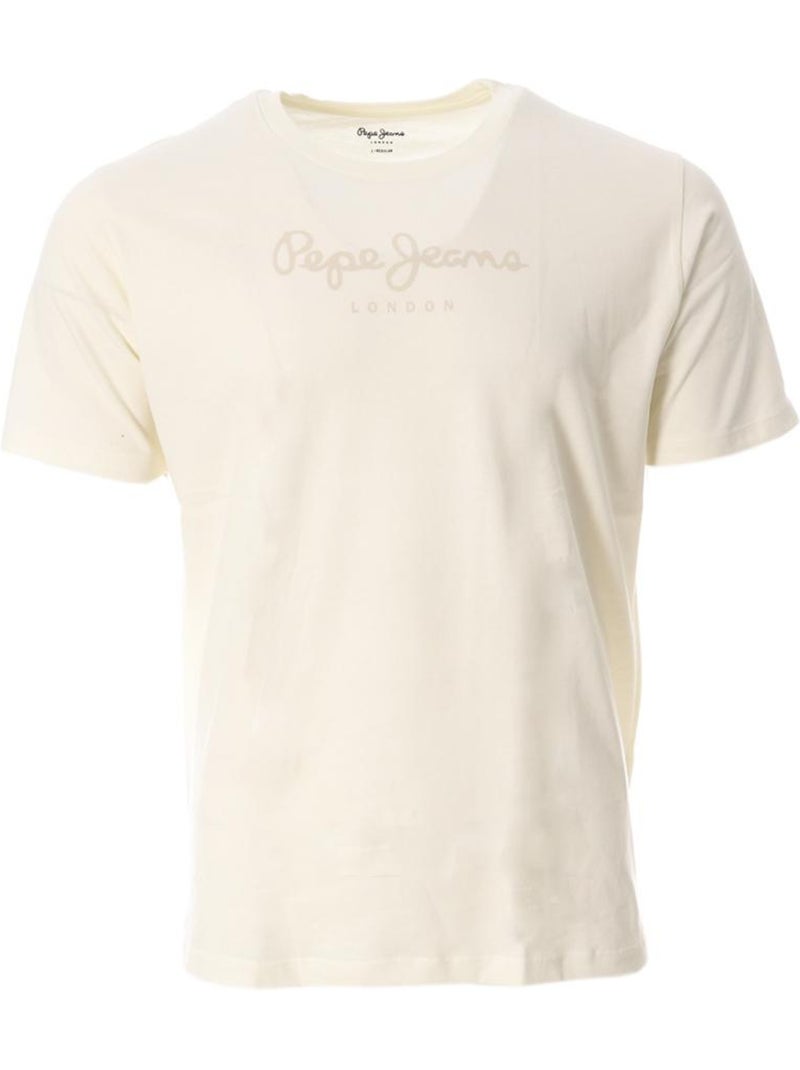 Pepe Jeans Eggo T-shirt voor Heren - Ecru Ecru - Kiabi