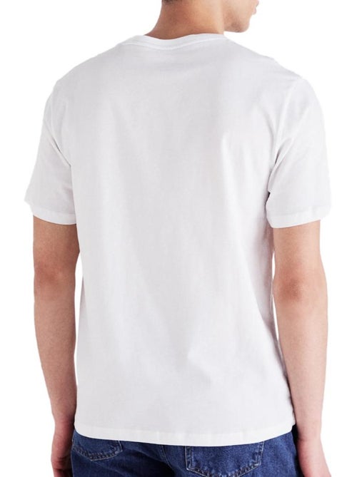 Pepe Jeans Eggo T-shirt voor Heren - Wit/Bordeaux - Kiabi Pepe Jeans Eggo T-shirt voor Heren - Wit/Bordeaux - Kiabi