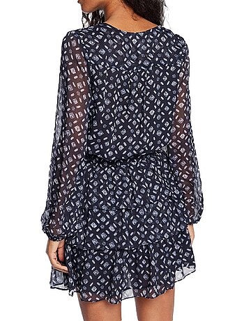 Pepe jeans eyra damesjurk met blauw patroon