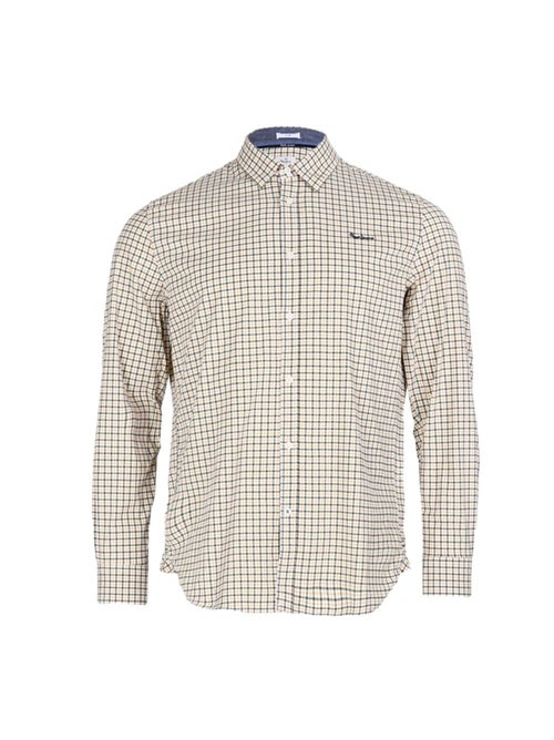 Pepe Jeans Fleetwood Geruit Overhemd voor Heren - Wit/Geel/Marineblauw - Kiabi Pepe Jeans Fleetwood Geruit Overhemd voor Heren - Wit/Geel/Marineblauw - Kiabi