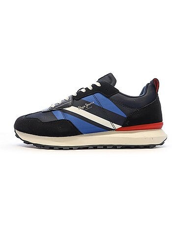 Pepe jeans foster heren sneakers marine/zwart