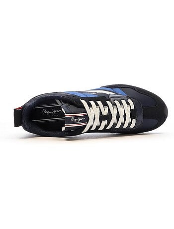 Pepe jeans foster heren sneakers marine/zwart