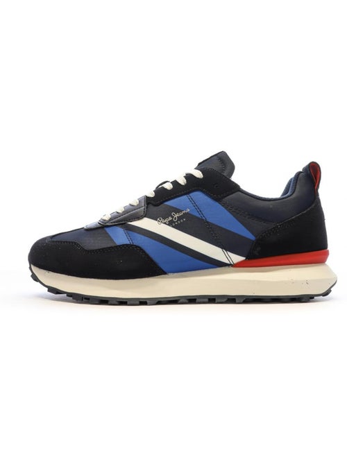 Pepe Jeans Foster Heren Sneakers Marine/Zwart - Kiabi Pepe Jeans Foster Heren Sneakers Marine/Zwart - Kiabi