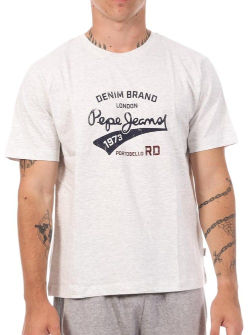 Pepe Jeans Grijs Gemêleerd Heren T-Shirt - Kiabi Pepe Jeans Grijs Gemêleerd Heren T-Shirt - Kiabi