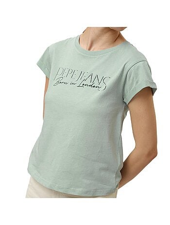 Pepe jeans hannon groen t-shirt voor dames