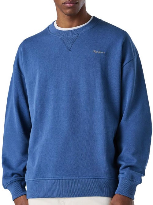 Pepe Jeans Heren Sweatshirt Elektrisch Blauw - Kiabi Pepe Jeans Heren Sweatshirt Elektrisch Blauw - Kiabi