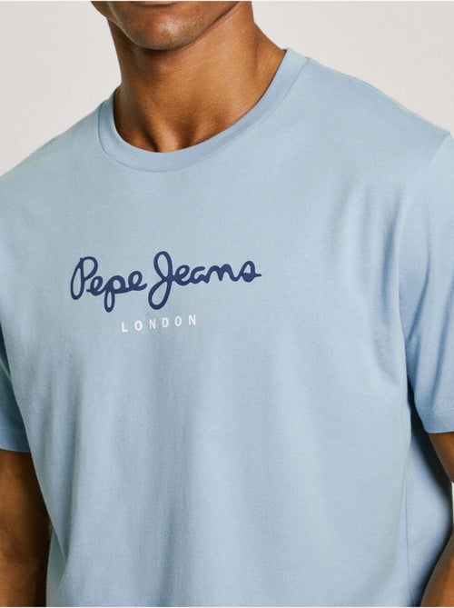 Pepe Jeans Heren T-shirt Blauw 508208 - Kiabi Pepe Jeans Heren T-shirt Blauw 508208 - Kiabi