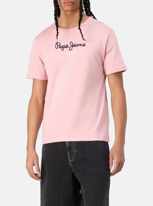 Pepe Jeans Heren T-shirt Roze 508208 - Kiabi Pepe Jeans Heren T-shirt Roze 508208 - Kiabi