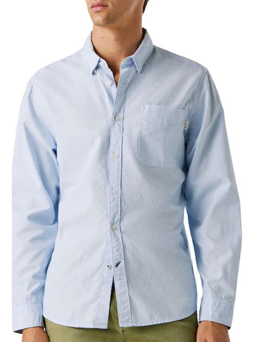 Pepe Jeans Herenoverhemd Blauw - Kiabi Pepe Jeans Herenoverhemd Blauw - Kiabi