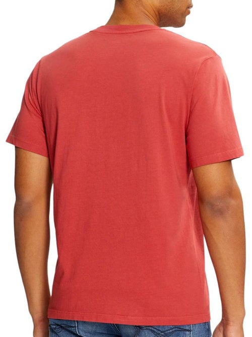 Pepe Jeans Jacko Heren T-shirt Rood PM508664 - Kiabi Pepe Jeans Jacko Heren T-shirt Rood PM508664 - Kiabi