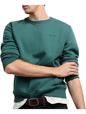 Pepe jeans jefferson heren sweatshirt zwart