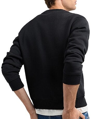 Pepe jeans jefferson heren sweatshirt zwart