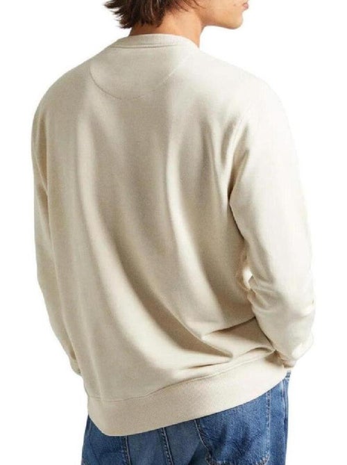 Pepe Jeans Joe Crew Beige Heren Sweatshirt - Kiabi Pepe Jeans Joe Crew Beige Heren Sweatshirt - Kiabi