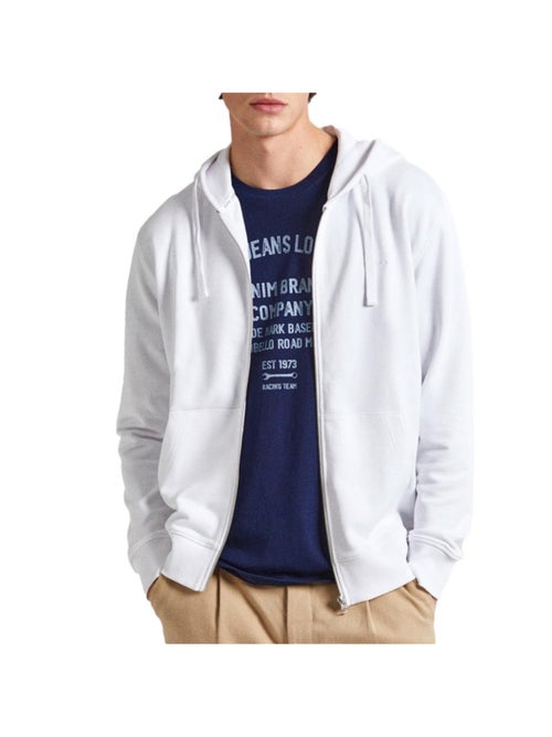 Pepe Jeans Joe Heren Vest met Rits Wit - Kiabi Pepe Jeans Joe Heren Vest met Rits Wit - Kiabi