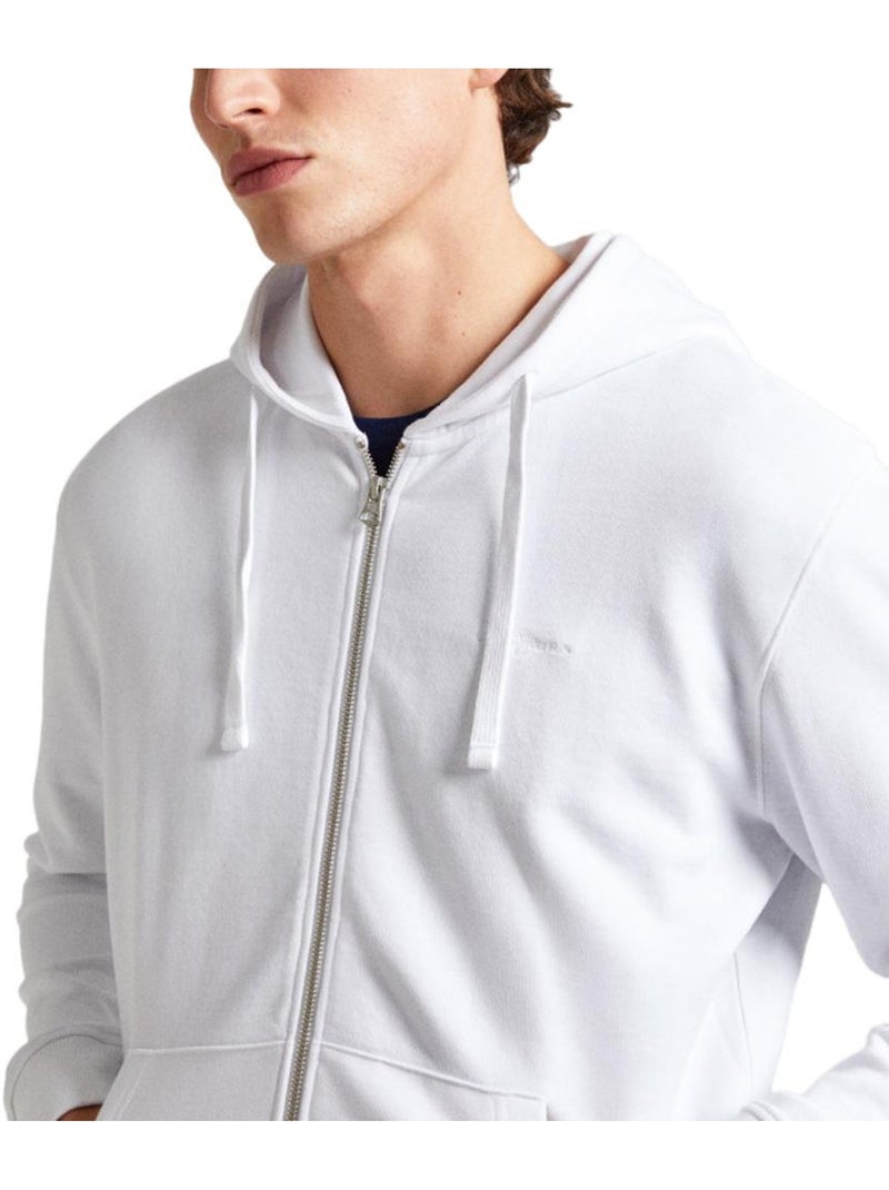 Pepe Jeans Joe Heren Vest met Rits Wit Wit - Kiabi