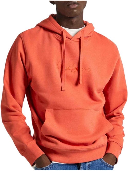 Pepe Jeans Joe Oranje Heren Sweatshirt - Kiabi Pepe Jeans Joe Oranje Heren Sweatshirt - Kiabi