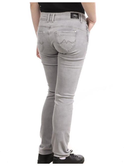Pepe Jeans Katha Slim Fit Grijze Damesjeans PL202236 - Kiabi Pepe Jeans Katha Slim Fit Grijze Damesjeans PL202236 - Kiabi