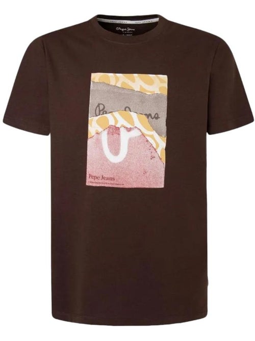 Pepe Jeans Kenelm T-shirt voor Heren - Bruin - Kiabi Pepe Jeans Kenelm T-shirt voor Heren - Bruin - Kiabi
