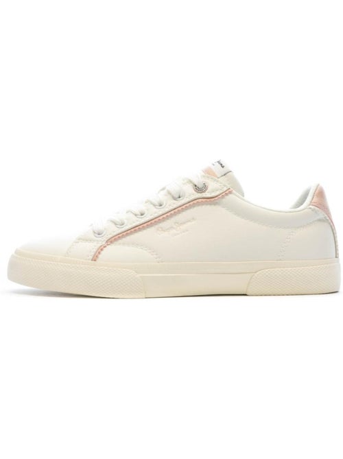 Pepe Jeans Kenton Witte Dames Sneakers - Kiabi Pepe Jeans Kenton Witte Dames Sneakers - Kiabi