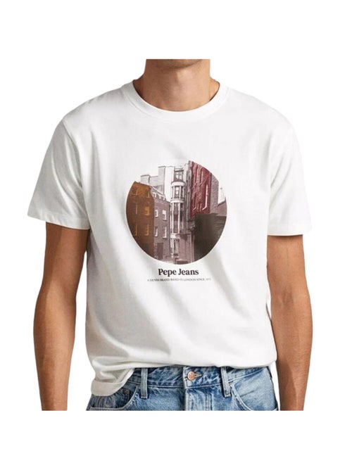 Pepe Jeans Kervin Wit T-shirt voor Heren - Kiabi