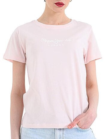 Pepe jeans pjl dames t-shirt marineblauw