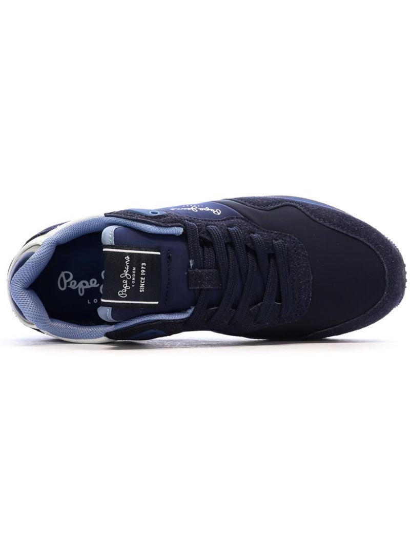 Pepe jeans london berg marineblauwe heren sneakers Blauw - Kiabi