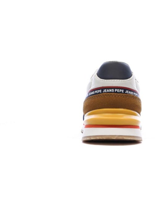 Pepe jeans london heren sneakers marine/camel/geel - Kiabi